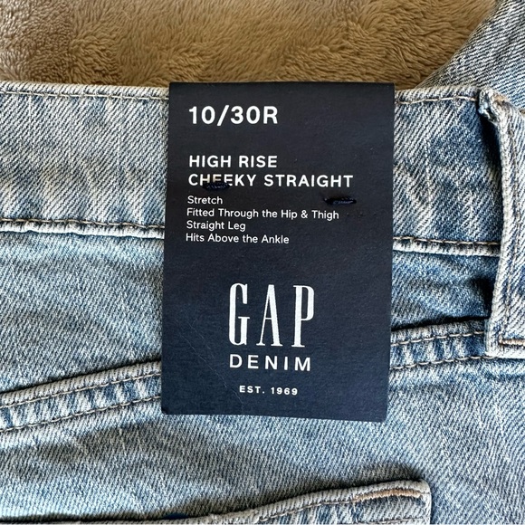 GAP Jeans, High Rise Cheeky Straight, Women’s 10/30R - Picture 2 of 16